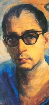 Selbstportrait, 1967 (Ausschnitt), Öl auf Leinwand, 80 x 70cm